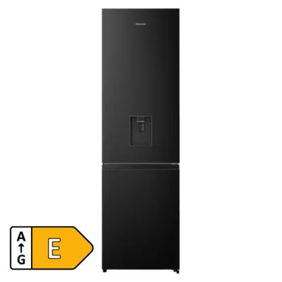 Hisense Bottom-Mount Fridge Freezer - Black | RB435N4WFE