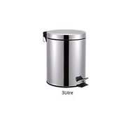 STAINLESS STEEL PEDAL BIN 3LTR