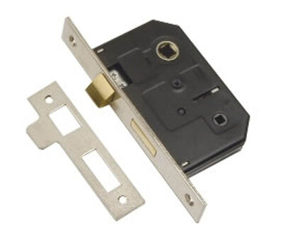 Dale Hardware Brass Plated 63mm Bathroom Mortice Lock DP007179
