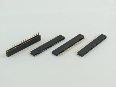 5 position PCB Socket 2.54mm Pitch Through Hole Single Row Right Angle