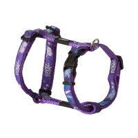 Rogz Fancy Dress Adjustable H-Harness Purple Forest 20mm x 45-75cm Large - Special Order Item