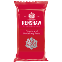 red packet of renshaw flower modelling paste in red carnation