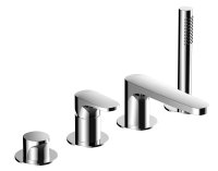 RAK 4 HOLE DECK MOUNTED BATH SHOWER MIXER IN CHROME (RAK-PORTOFINO AND RAK-POSITANO)