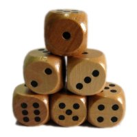 Wooden Dice 25mm (10)
