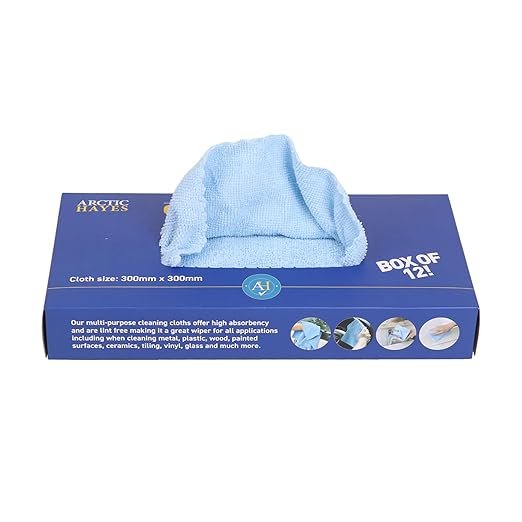 Arctic Hayes Microfibre Cloth Wipes - Box of 12