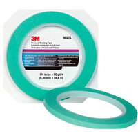3M™ Precision Masking Tape, Green, 6.35 Mm X 55 M, Pn06525
