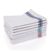 Robert Scott 19" x 29" White Cotton Tea Towel, 10/Pack
