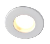 ROBIN SHOWER 50W mains voltage GU10 downlight, IP65, 83mm, White