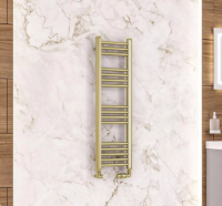WENDOVER 1000 X 300 STRAIGHT BRUSHED BRASS TOWEL RAIL