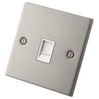 Stainless Steel 1 Gang CAT6 RJ45 Socket