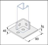 BASE PLATE (SINGLE CHANNEL)(MBP305)