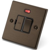 Dark Bronze 13A Switched Fused Spur & Neon 6062-045
