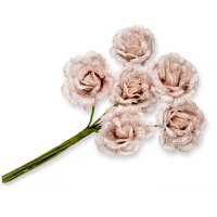 Hessian Flower Taupe Dia.3cm - Pack of 36