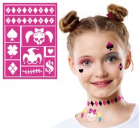 Fuxia Children's Makeup Stencil 14 x 20cm