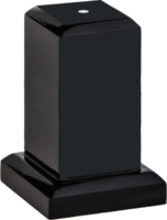 Black Wooden Pedestal Base 100mm