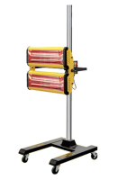 CureTec Shortwave Double Head Infrared Lamp