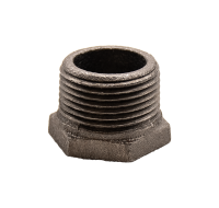 1" x 1/2" Bushing, Black Pipe