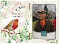 Wood Hinged Photo Frame/Robins Near You  (AG57274)