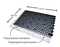 EuroGravel Pro Permeable Gravel Grid with Weed Block (Black)
