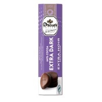 Droste 64% extra dark chocolate pastilles in tube - 12x80g