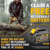 Dewalt DCS579T2 54V XR Flexvolt High Power Rail Compatible Circular Saw 5800rpm 61mm Cutting Depth 190x30mm Blade 3.7kg C/W 2 x 6.0Ah Li-ion Batteries & Charger In T-stak Box (Get a FREE 6.0Ah XR Flexvolt Battery*)