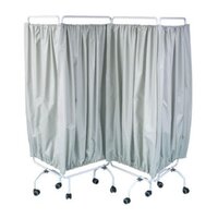 Four section fire retardant folding curtain screen.