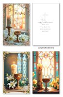 Easter Card with Gold Foil/3 Designs   (85710)