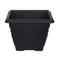 WHITEFURZE 30CM SQUARE VENETIAN PLANTER BLACK