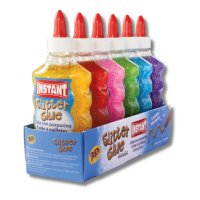 Instant Glitter Glue Assorted Set 180ml (6)