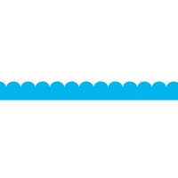 Scalloped Trimmer - "Vibrance" Blue (12m)