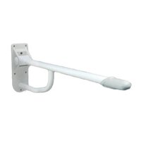 Deluxe, stylish and strong wall fixing, drop down grab rail.
