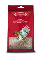 J&J Dried Mealworms 100g Pouch x 12