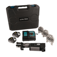 Alpha Press SL-1930 18v Battery Crimping Tool 15-28mm Set M-Profile (Inc. 2x Batteries & Charger)