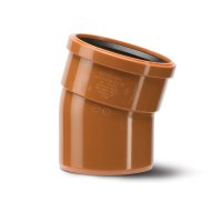 Polypipe Underground Drainage 110mm 15 Degree Bend Single Socket