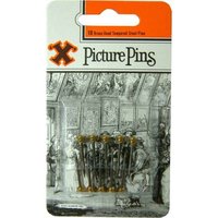 12830 12CARDS BRASS HEAD PICTURE PINS