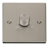 Click Deco Victorian Stainless Steel 1 Gang 2 Way Dimmer | LV0101.0105