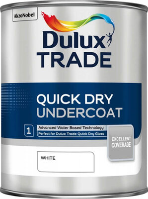 Dulux Trade Quick Dry Undercoat White 1L Paint 5220150