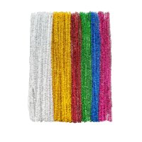 Pipe Cleaners - Tinsel 12in - 100 piece
