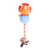 Rosewood 40223 3 In 1 Triceratops Dog Toy 1x4