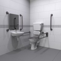 Tucker French Grey Low Level DM215K, 1 Tap Hole Basin DM215K/1TH/GY