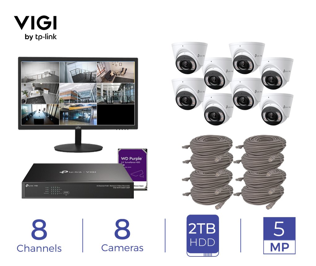 VIGI 8-channel NVR in the ICP-VIGI-KIT-004-C security system