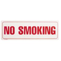 No Smoking, 12"W x 4"H, Vinyl