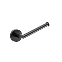 Croydex Flexi Fix Matt Black Epsom Toilet Roll Holder
