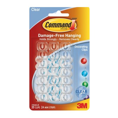 3M Command Decorating Clips - White (20)