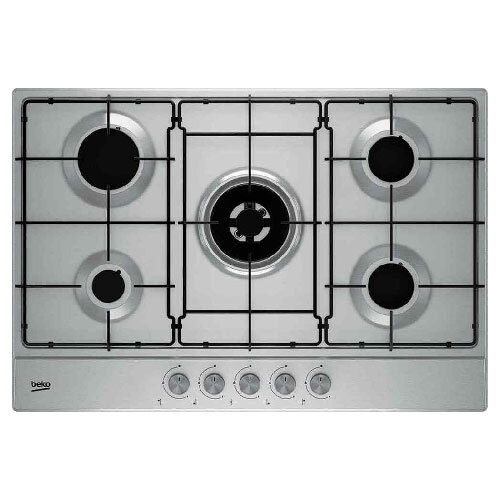 Buy Beko 75cm Five Burner Gas Hob Stainless Steel Online Tadhg O’Connor Hardware Limerick