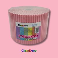 Corrugated Border - "Harmoni" Blush Pink (15m) 