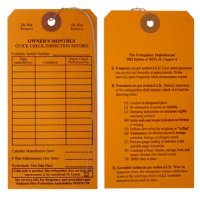 Wired Monthly Inspection Tag w/NFPA 10 (100/pkg)