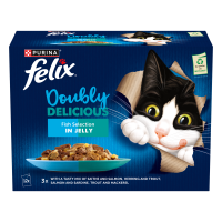 Felix Cat Pouch As Good As It Looks Doubly Delicious In Jelly Fish 4x12x85g