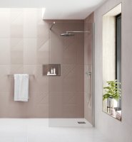 FLAIR AYO 8MM MODULAR WETROOM 600MM SILVER COMPLETE