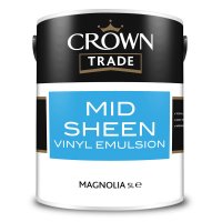 Crown Paint Mid Sheen Emulsion Magnolia 5l